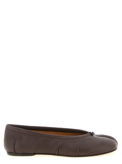 Maison Margiela Ballerinas aus braunem Lammleder