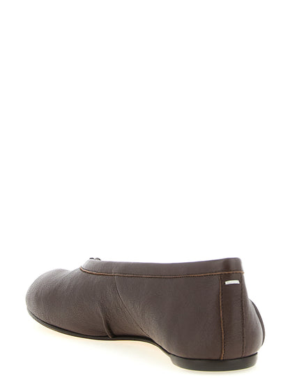 Maison Margiela Ballerinas aus braunem Lammleder