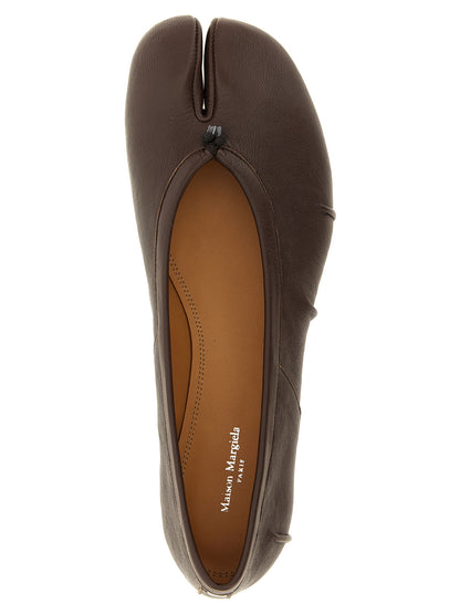 Maison Margiela Ballerinas aus braunem Lammleder