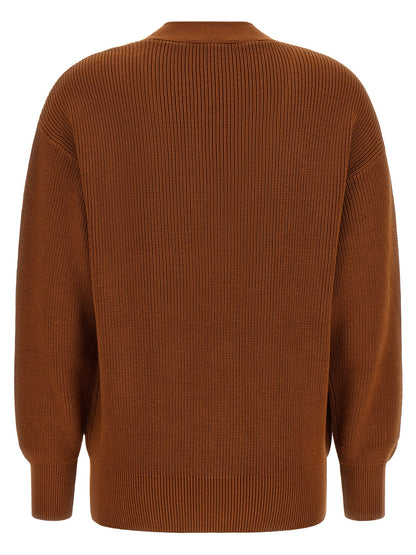 Elisabetta Franchi Brauner Viskose-Cardigan
