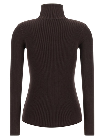 Elisabetta Franchi Brauner Lycra Cardigan