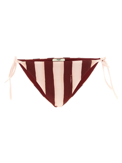 Fendi Bordeaux-farbener Polyester-Bikini