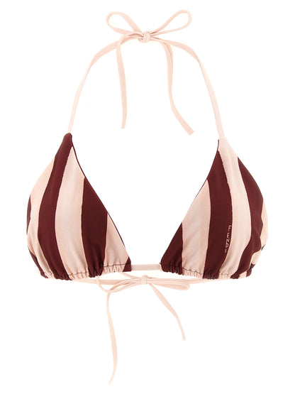 Fendi Bordeaux-farbener Polyester-Bikini