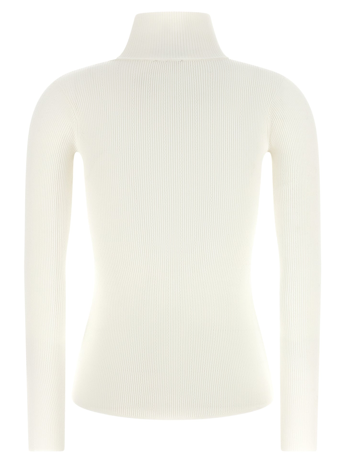 Elisabetta Franchi Weiße Lycra-Strickjacke