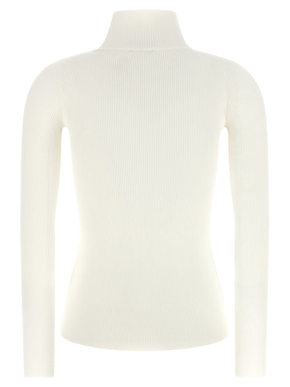 Elisabetta Franchi Weiße Lycra-Strickjacke