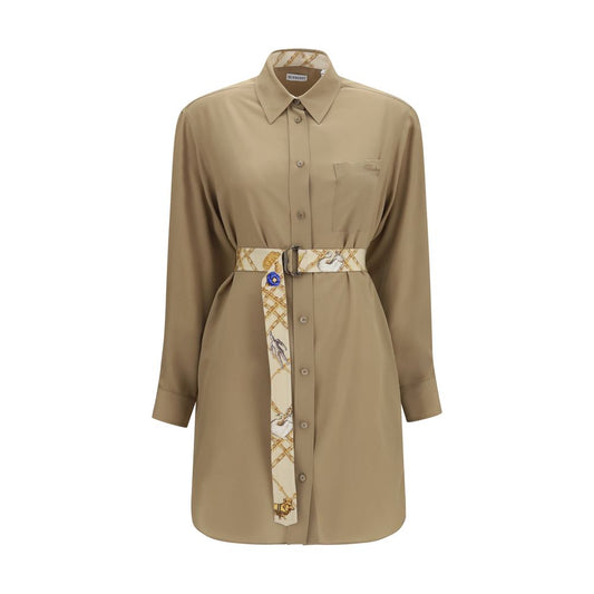 Burberry Beiges Seidenkleid für die Freizeit