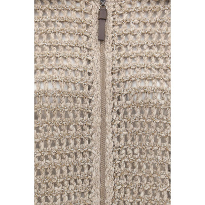 Brunello Cucinelli Grey Cashmere Cardigan