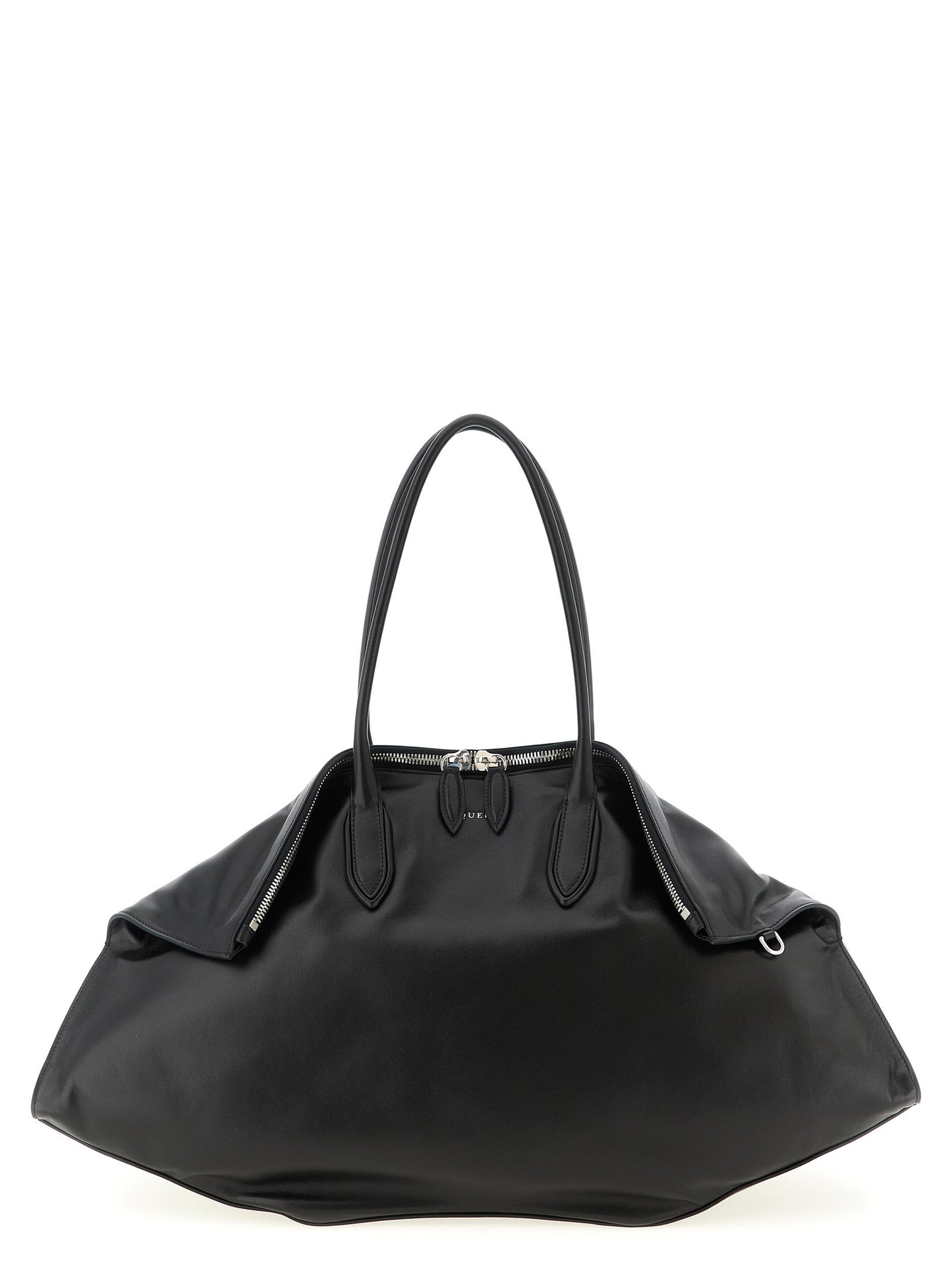 Alexander McQueen Schwarze Kalbsleder-Schultertasche