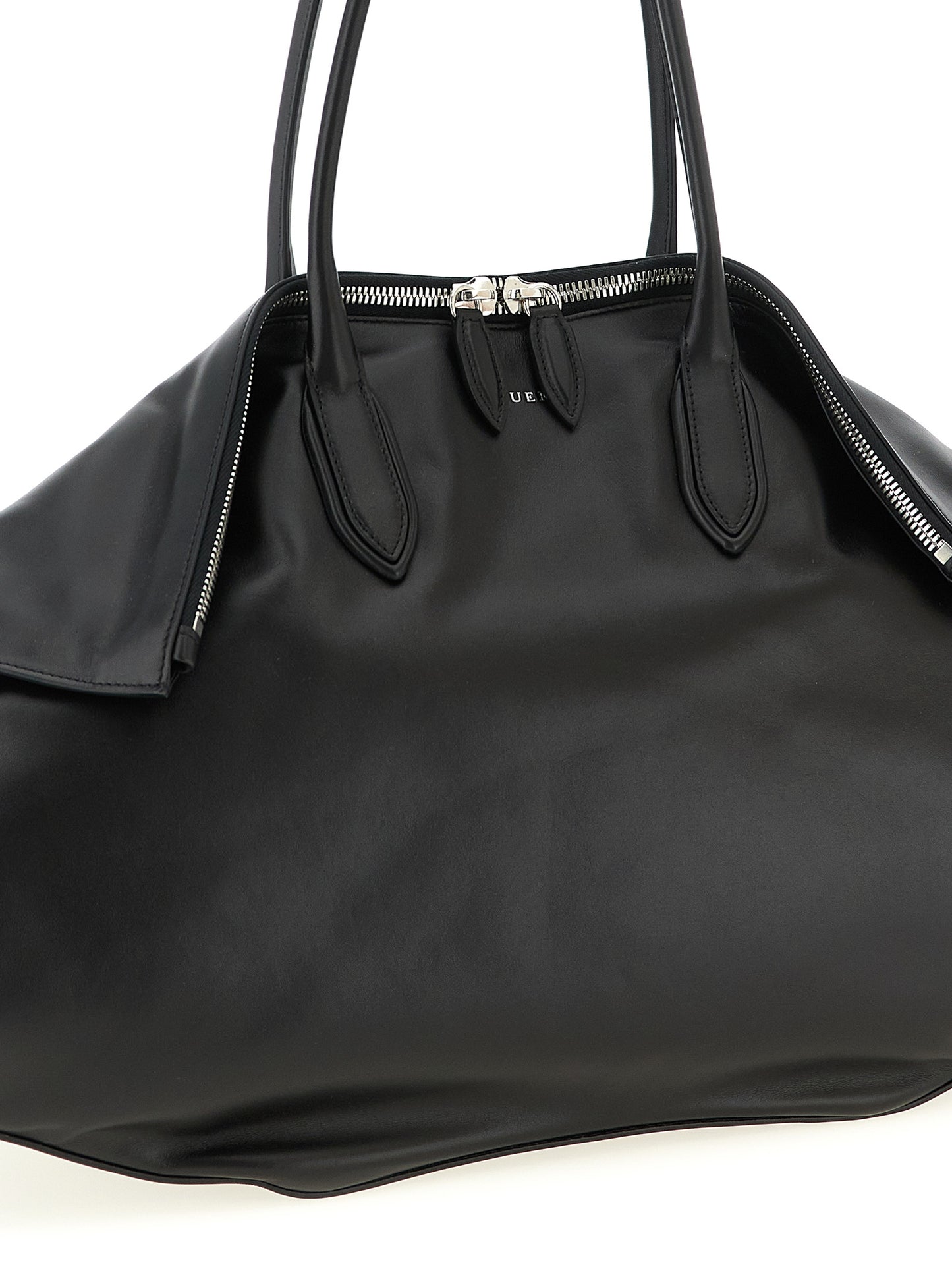 Alexander McQueen Schwarze Kalbsleder-Schultertasche