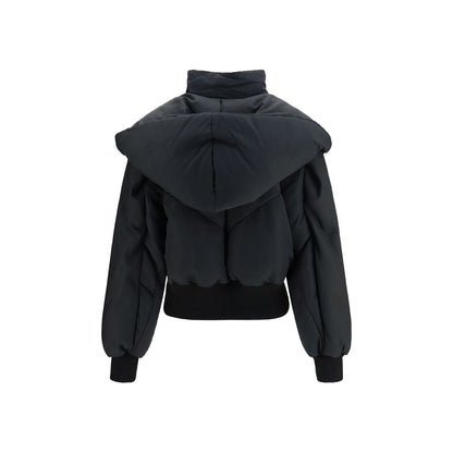 The Attico Schwarze Baumwoll-Shell-Jacke