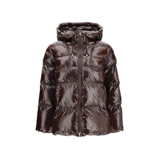 PINKO Eleodoro Braune Steppjacke aus Polyamid