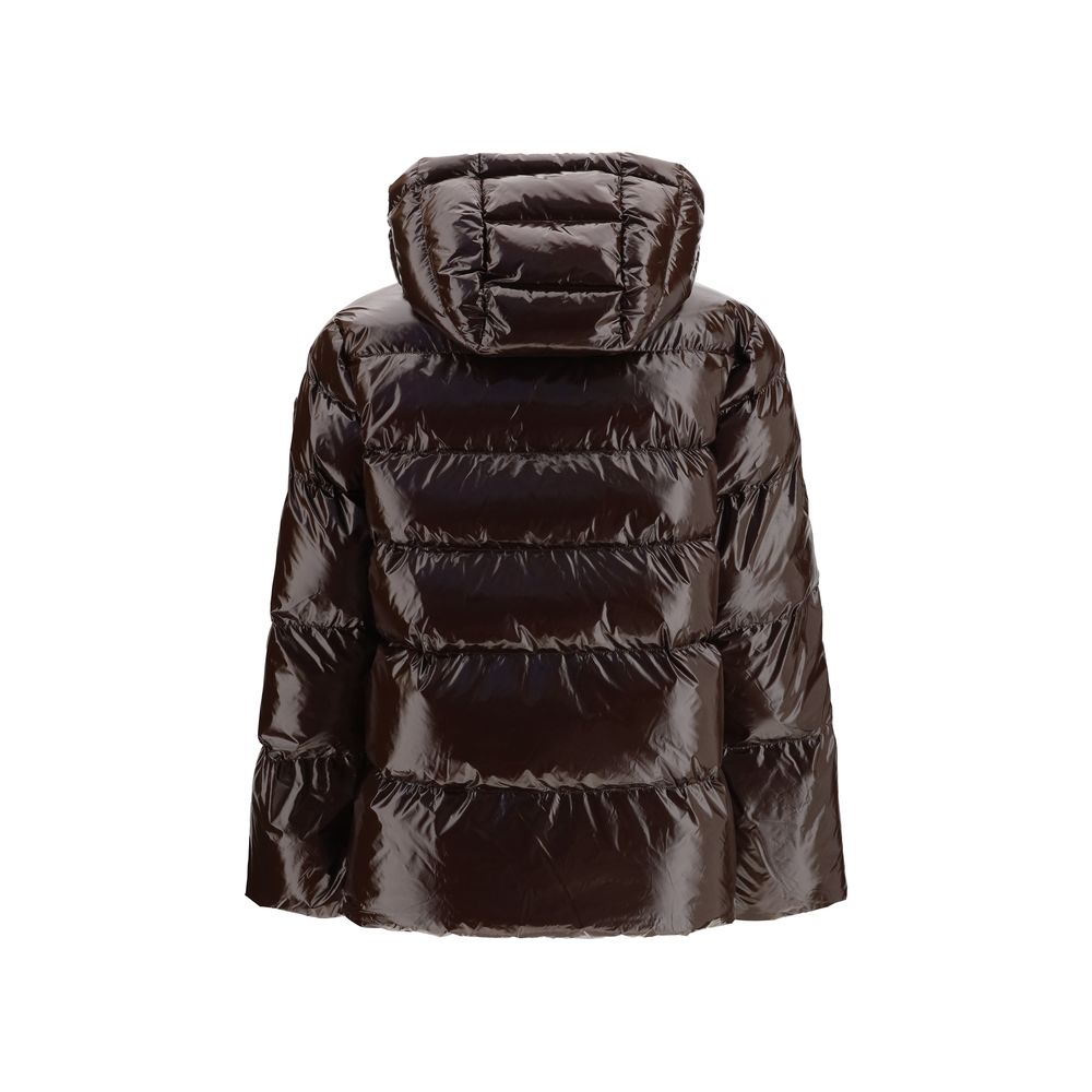 PINKO Eleodoro Braune Steppjacke aus Polyamid