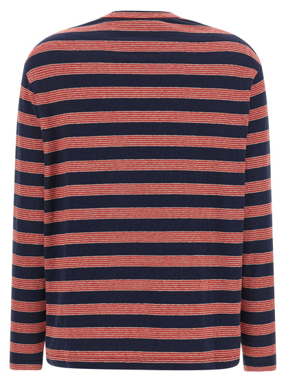 Jil Sander Mehrfarbiges Baumwoll-Langarm-T-Shirt