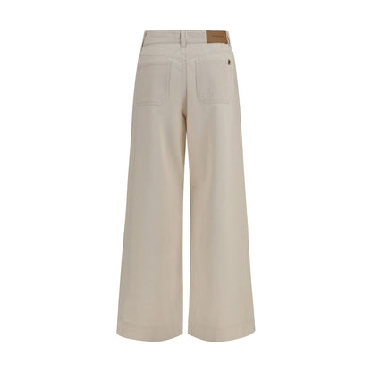 Max Mara Weiße Baumwollhose im Casual-Look