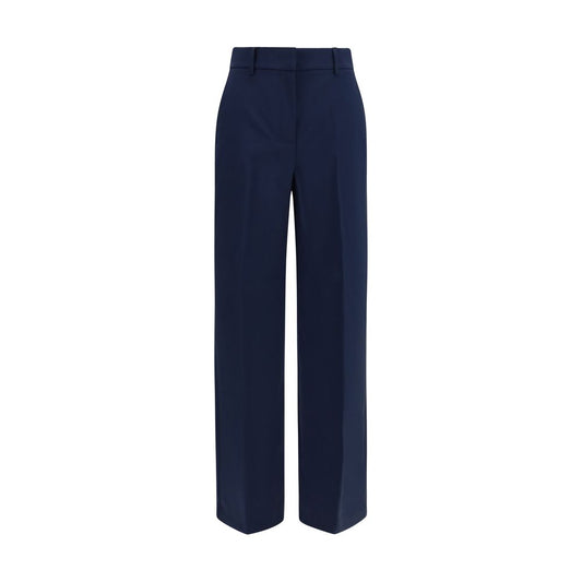 Max Mara Blaue Hose aus Wolle Oves Aries