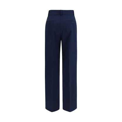 Max Mara Blaue Hose aus Wolle Oves Aries