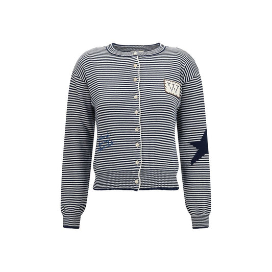 Max Mara Blauer Baumwollcardigan