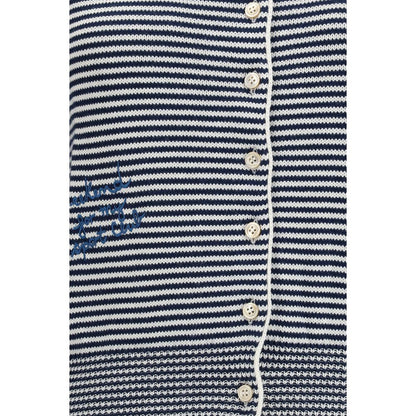 Max Mara Blauer Baumwollcardigan