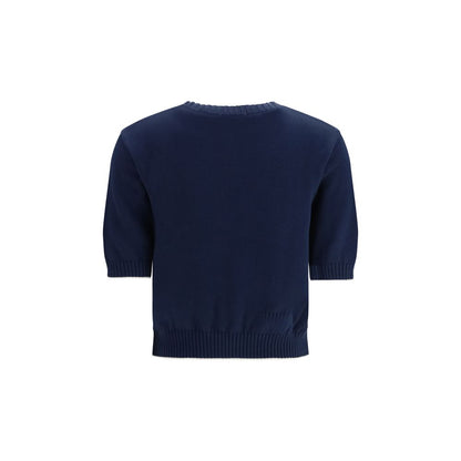 Max Mara Blauer Baumwoll-Sweatshirt