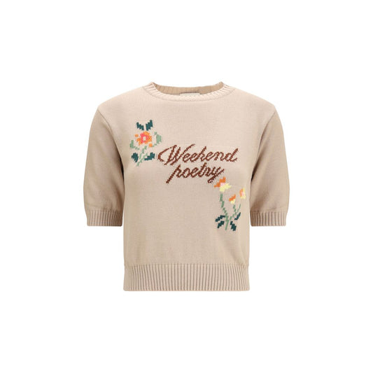 Max Mara Beige Baumwoll-Sweatshirt