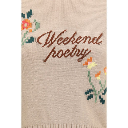 Max Mara Beige Baumwoll-Sweatshirt