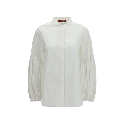 Max Mara Weiße Baumwollbluse