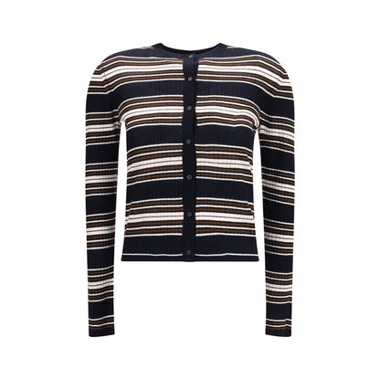 Max Mara Blauer Seiden-Cardigan