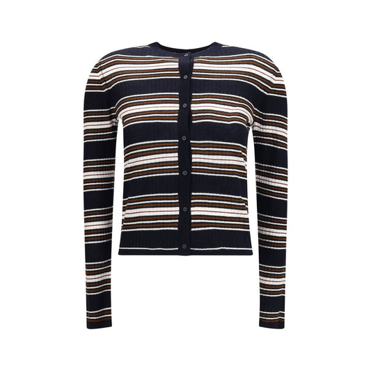 Max Mara Blauer Seiden-Cardigan