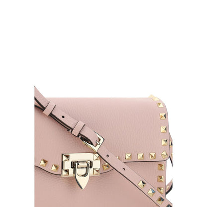 Valentino Garavani Schultertasche aus rosa Kalbsleder Bos Taurus