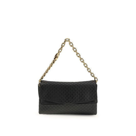 Gucci Schwarze Bos Taurus Kalbsleder Schultertasche