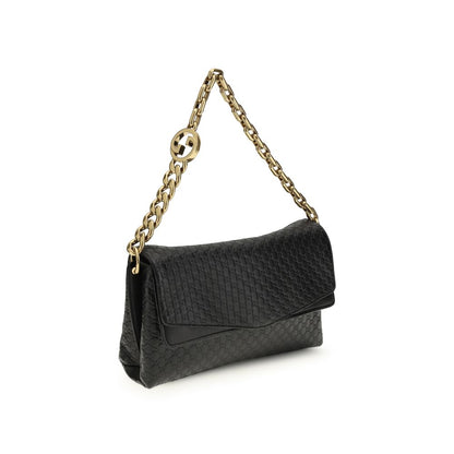 Gucci Schwarze Bos Taurus Kalbsleder Schultertasche
