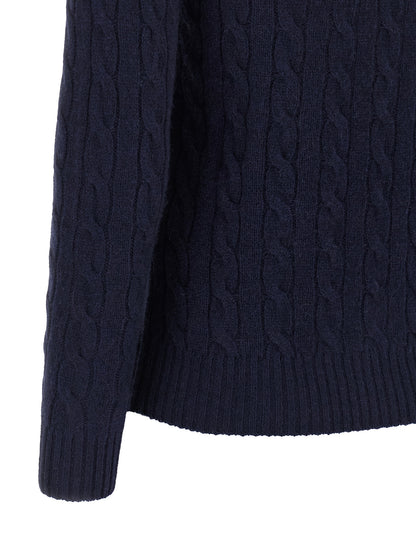 Polo Ralph Lauren Blauer Wollcardigan