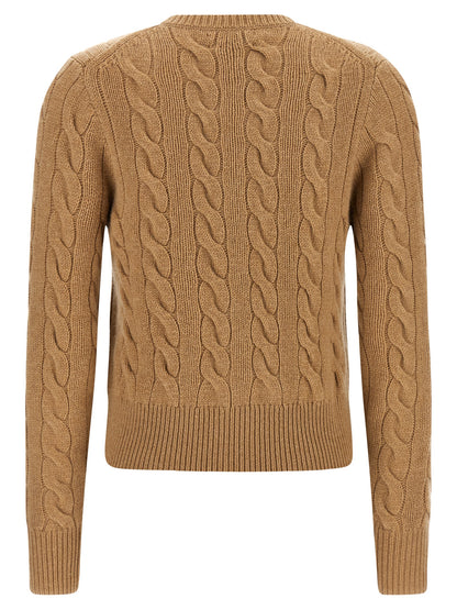 Polo Ralph Lauren Beige Wollstrickjacke
