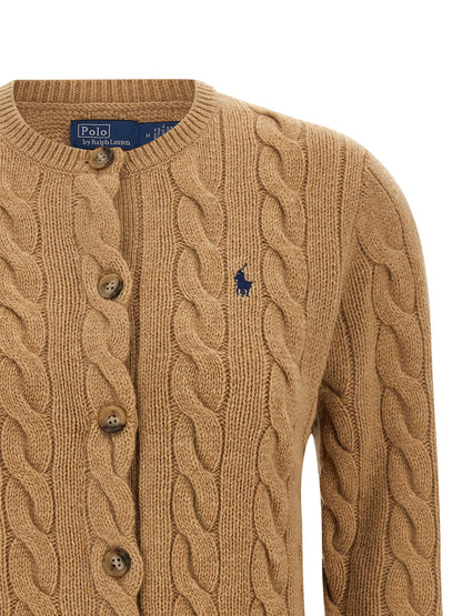 Polo Ralph Lauren Beige Wollstrickjacke