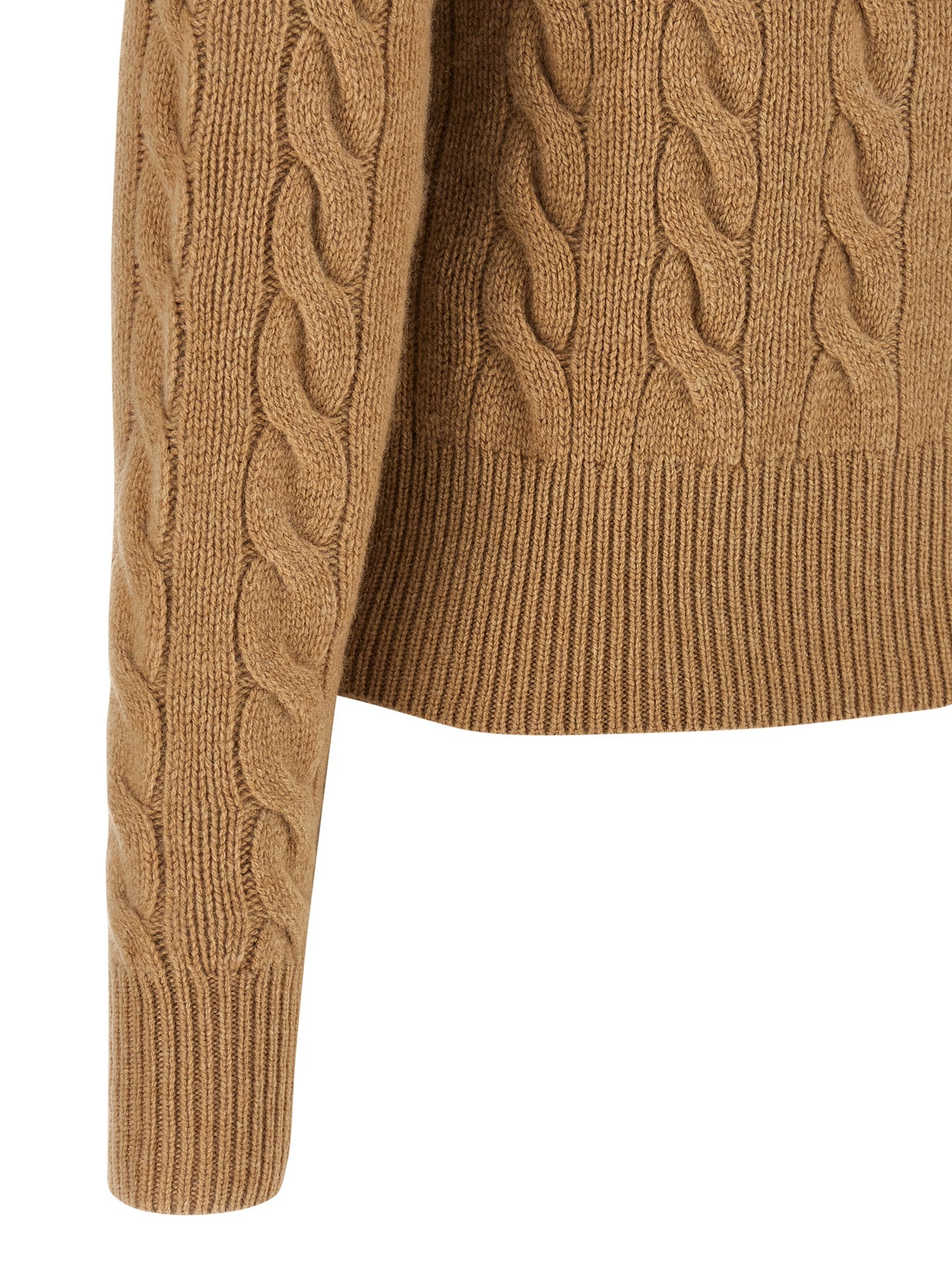 Polo Ralph Lauren Beige Wollstrickjacke