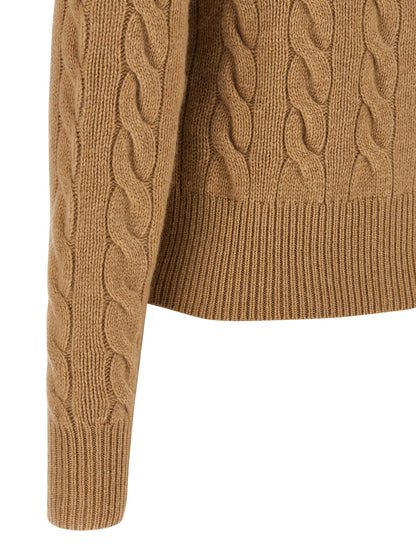 Polo Ralph Lauren Beige Wollstrickjacke