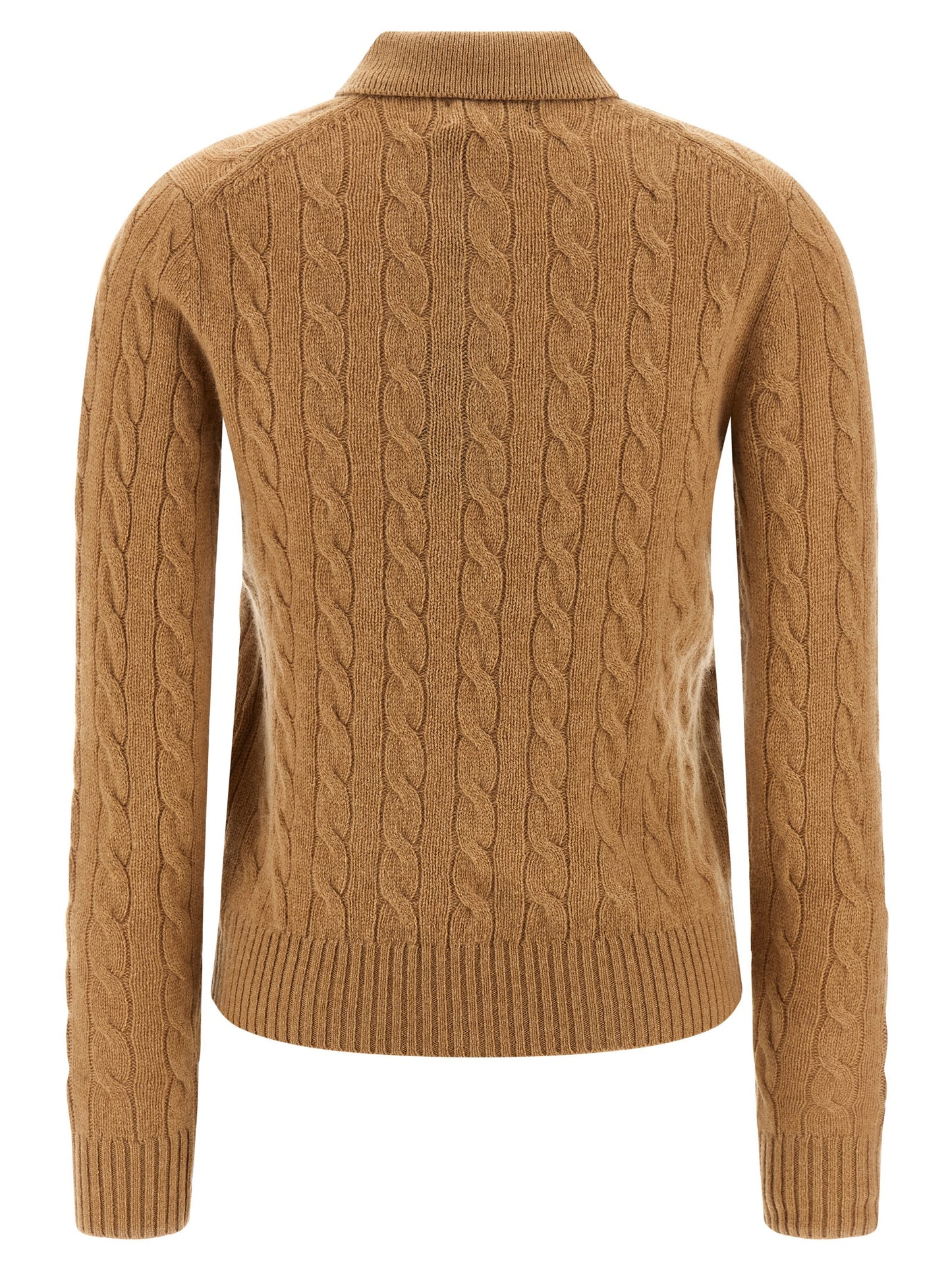 Polo Ralph Lauren Beige Woll-Poloshirt