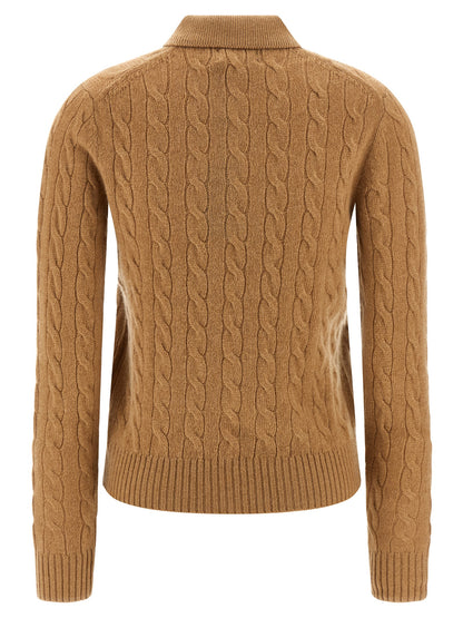 Polo Ralph Lauren Beige Woll-Poloshirt