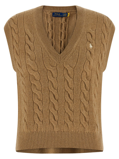 Polo Ralph Lauren Beige Woll-Weste