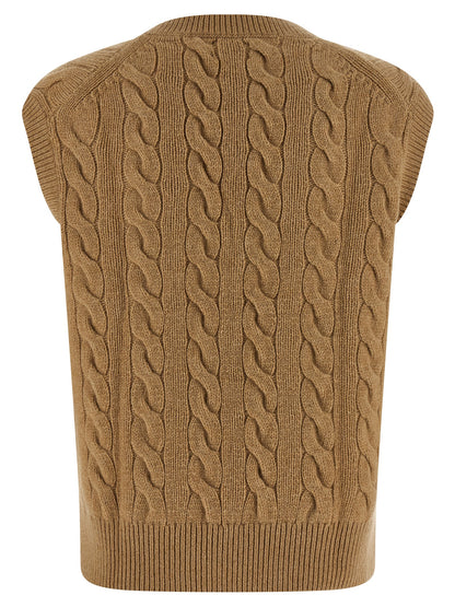 Polo Ralph Lauren Beige Woll-Weste