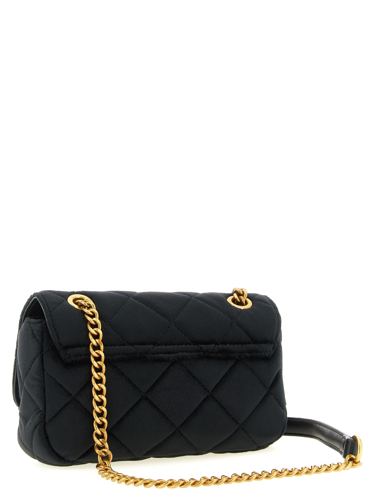 Twinset Schwarze Crossbody-Tasche aus Polyester