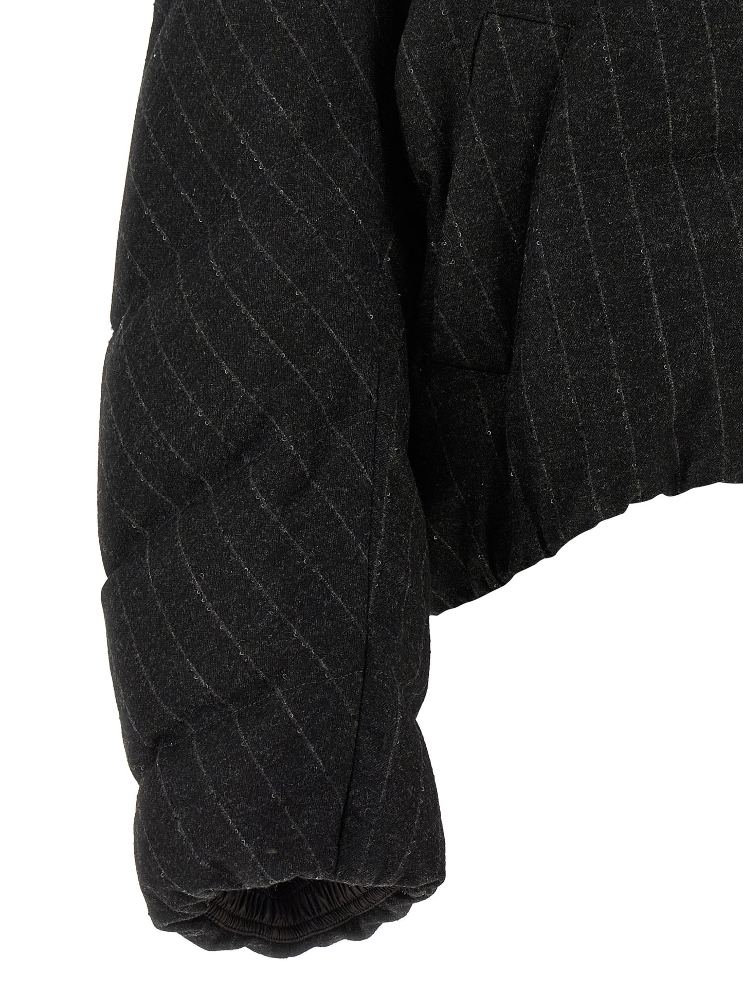 Brunello Cucinelli Grauer Virgin Wool Maxikleid