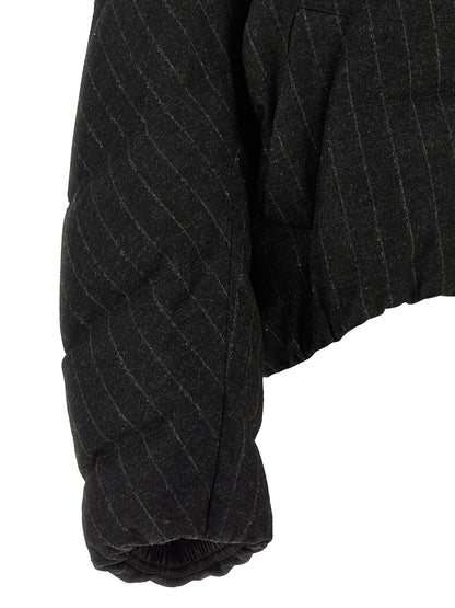 Brunello Cucinelli Grauer Virgin Wool Maxikleid