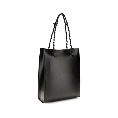 Jil Sander Schwarze Bos Taurus Kalbsleder Schultertasche