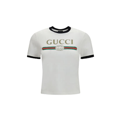Gucci Weißes Baumwoll-T-Shirt