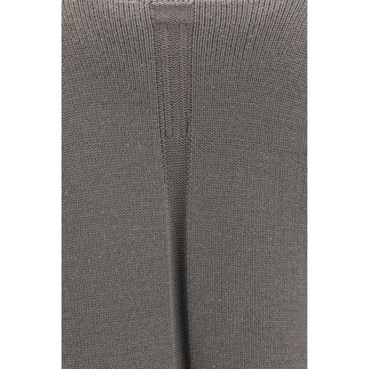 Rick Owens Grauer Woll-Kapuzenpullover Oves Aries