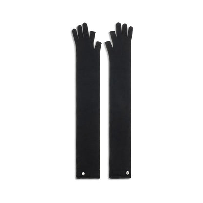 Rick Owens Schwarze Oves Aries Wollhandschuhe