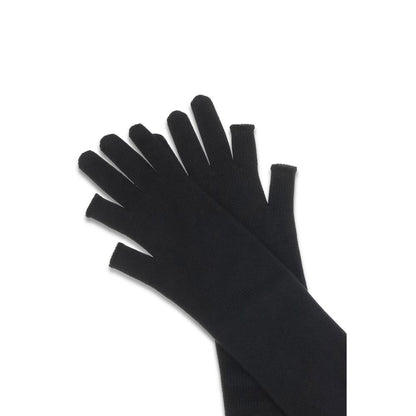 Rick Owens Schwarze Oves Aries Wollhandschuhe