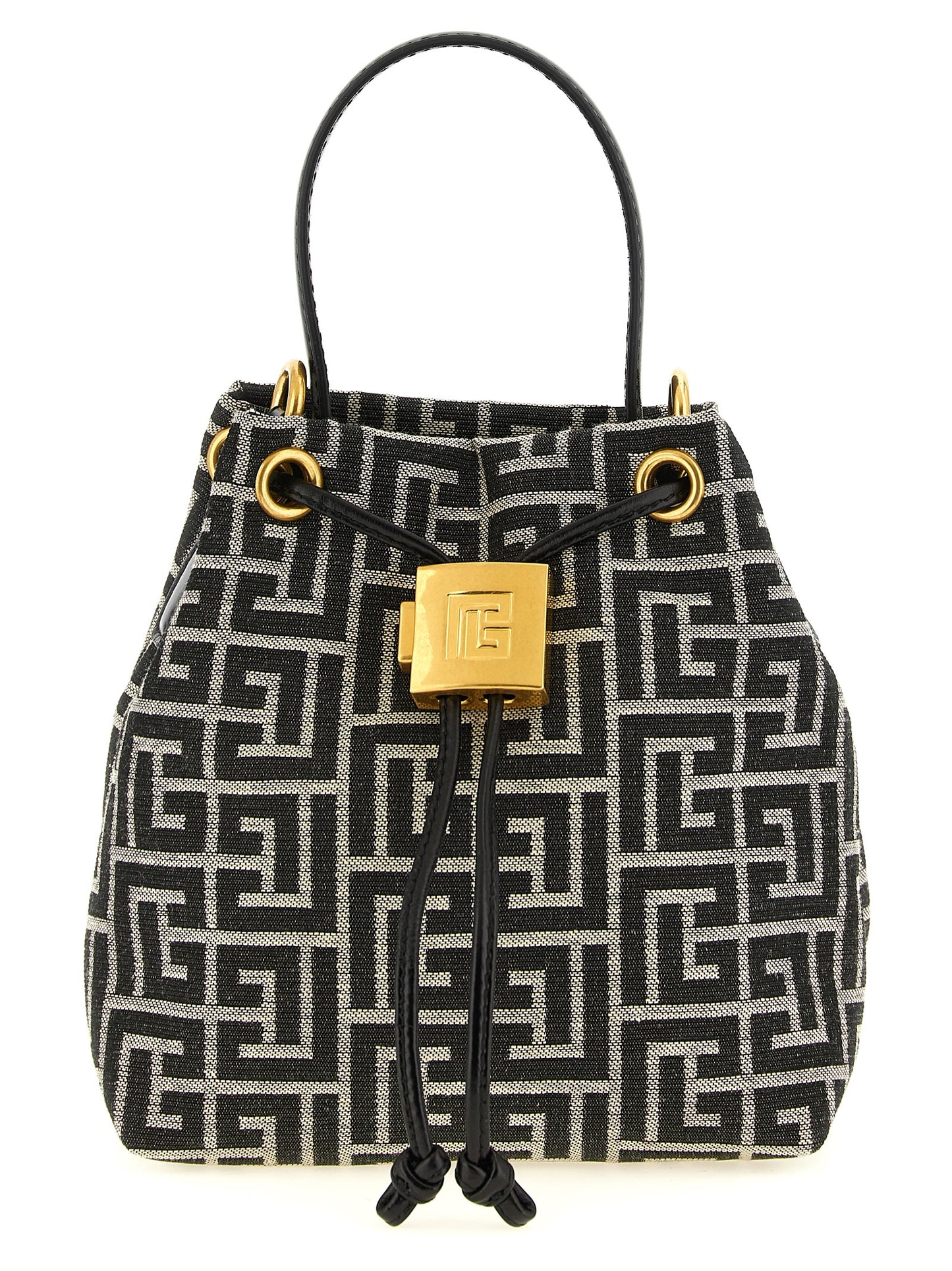 Balmain Zweifarbige Handtasche aus Polyester
