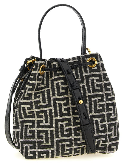Balmain Zweifarbige Handtasche aus Polyester